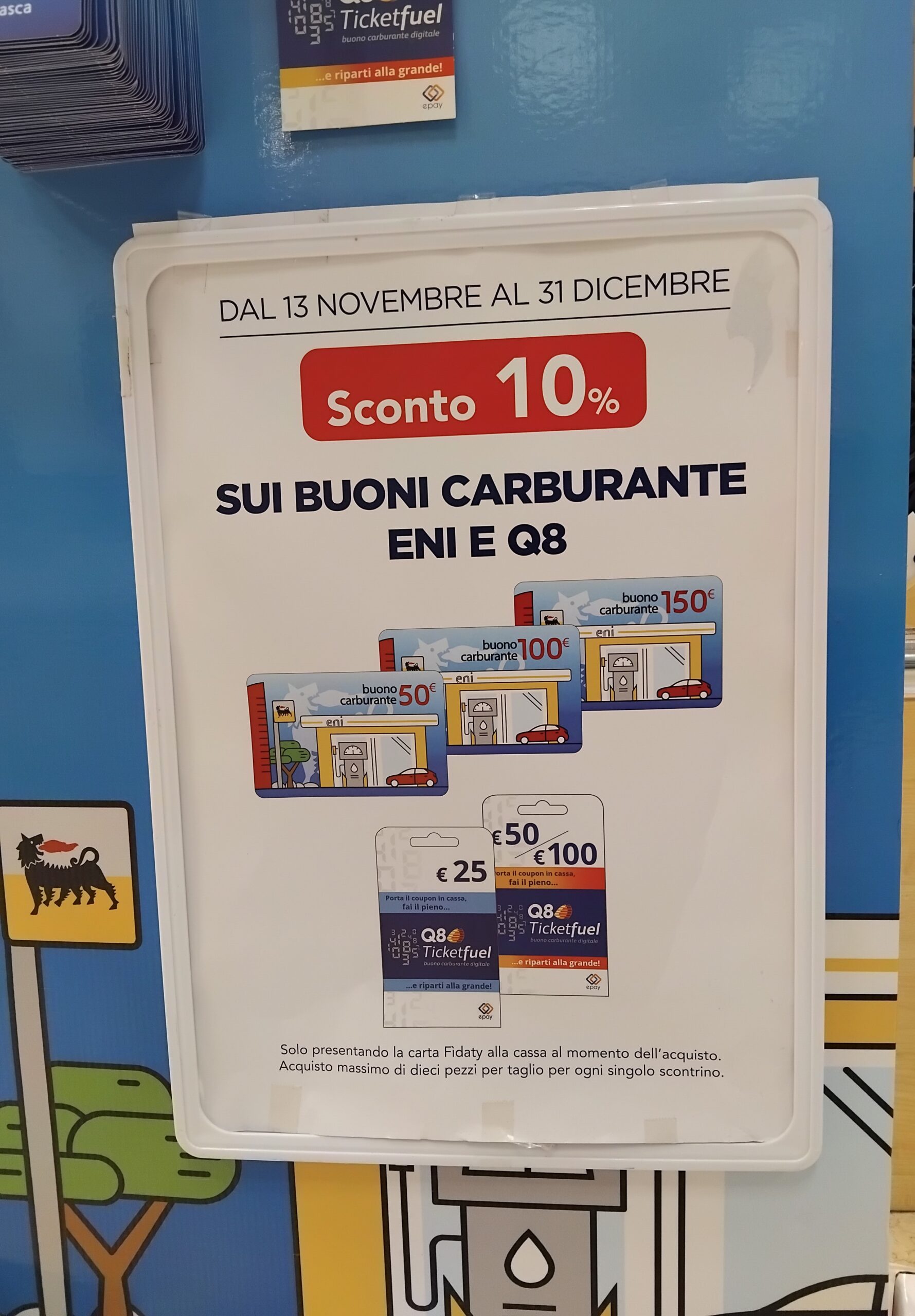 Esselunga carte carburante in sconto